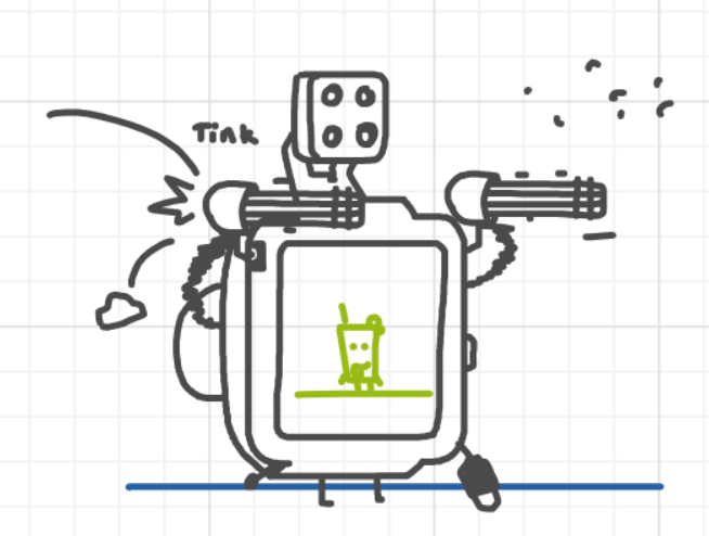 A panel from What's The Point, episode five of the Board Boards object show by Furretwalk/WalkingFurret.